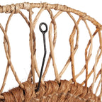 Détail du crochet métallique d'accroche au dos du miroir Montezuma