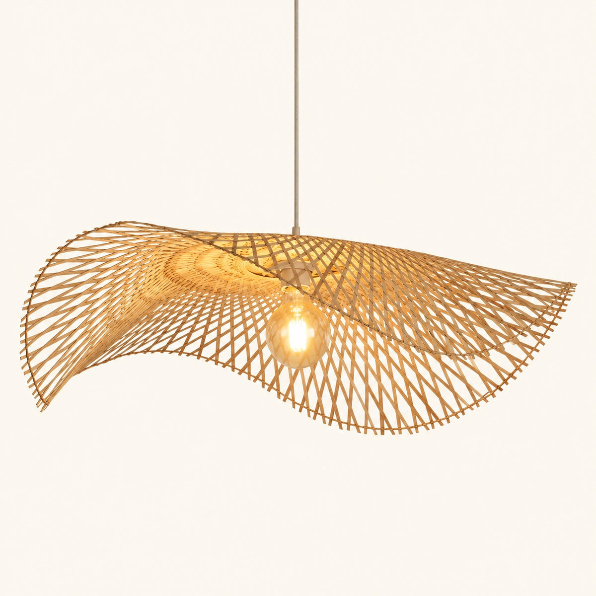 Suspension Alba en bambou naturel – Nis Naturo