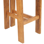 Détail du piètement et des traverses formant repose-pieds du tabouret Sama Sama