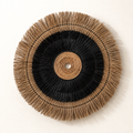 Décoration murale Amazonia en fibres naturelles sur fond ivoire