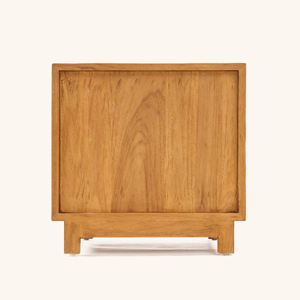 Côté de la table de chevet Harmony en teck